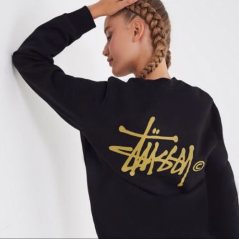 Stussy Basic Logo Crew-Neck Sweatshirt